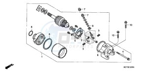 CRF450XC drawing STARTING MOTOR