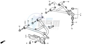 TRX350FE RANCHER 4X4 ES drawing FRONT ARM (2)