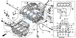 CBR600RRB drawing CRANKCASE