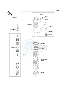 KX85_/_KX85_II KX85BBF EU drawing Shock Absorber(s)