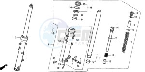 XL1000V VARADERO drawing FRONT FORK