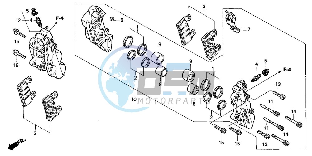 FRONT BRAKE CALIPER (CBR600RR3/4)