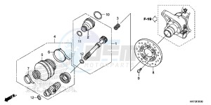 TRX420FA5G TRX420F Europe Direct - (ED) drawing PROPELLER SHAFT