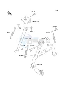 ZX 1100 D [NINJA ZX-11] (D1-D3) [NINJA ZX-11] drawing STAND-- S- -