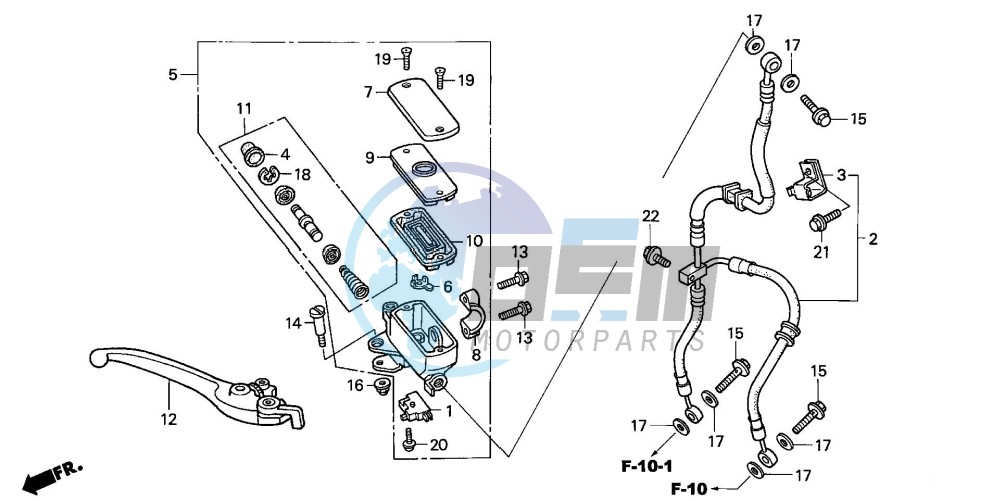 FR. BRAKE MASTER CYLINDER (CBF600S/N)