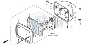 CG125 drawing HEADLIGHT (1)