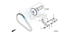 TRX420FAA Europe Direct - (ED) drawing CAM CHAIN/TENSIONER