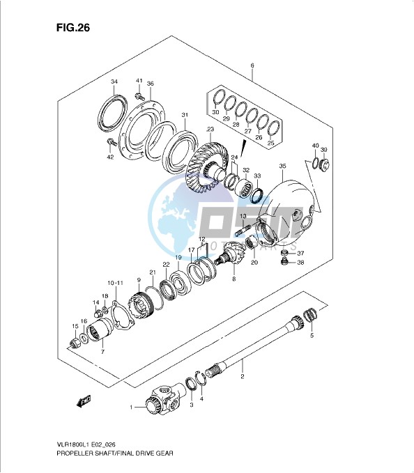 PROPELLER SHAFT/FINAL DRIVE GEAR