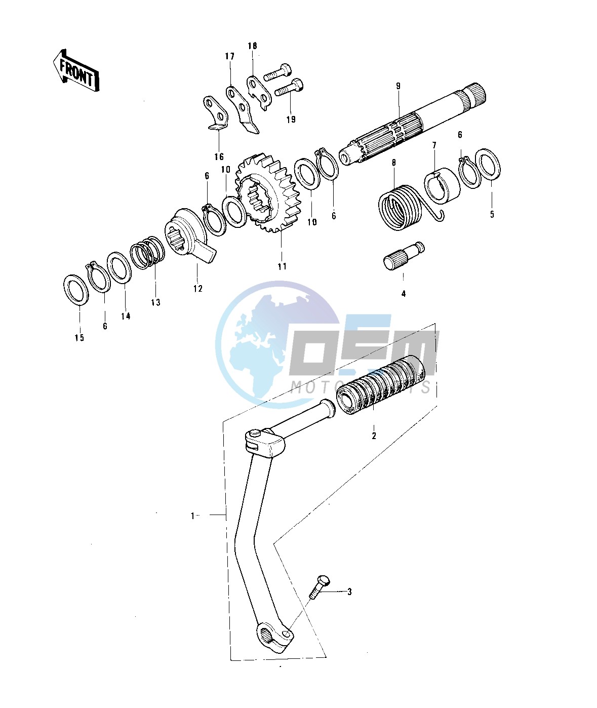 KICKSTARTER MECHANISM -- 76-79- -