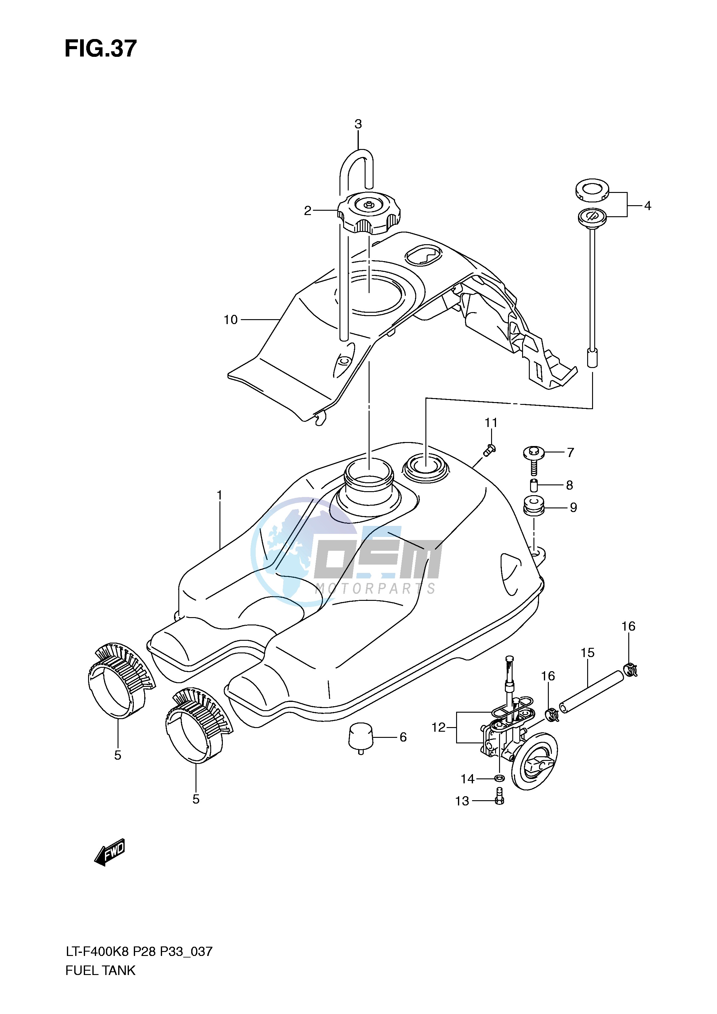 FUEL TANK (MODEL K8 K9)