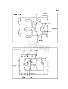 KLE500 KLE500-B1P GB XX (EU ME A(FRICA) drawing Crankcase Bolt Pattern