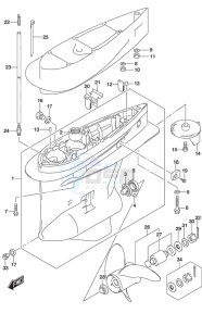 DF 250 drawing Gear Case (C/R)