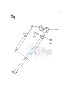 KLX450R KLX450AHF EU drawing Stand(s)