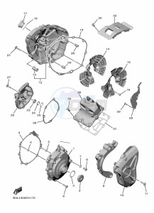 YZF1000D YZF-R1M (B4S1) drawing CRANKCASE COVER 1