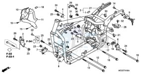 VT750CA9 Europe Direct - (ED / MME) drawing FRAME BODY