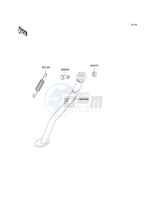 KLX 250 H [KLX250S] (H6F-H7F) H7F drawing STAND-- S- -