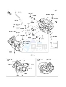 KVF 650 F [BRUTE FORCE 650 4X4I] (F6F-F9F ) F8F drawing CRANKCASE