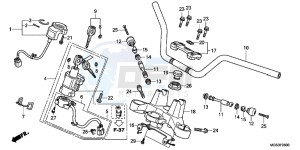 NC700XC drawing HANDLE PIPE/ TOP BRIDGE