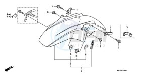 CB13009 Australia - (U / MME TWO) drawing FRONT FENDER