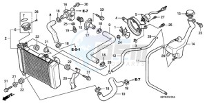 CBR125RWA Germany - (G / WH) drawing RADIATOR (CBR125RW7/RW9/RWA)