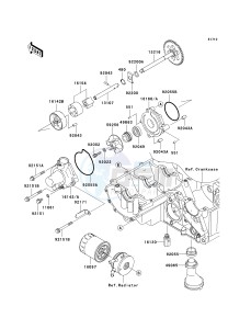 ZR 1000 B [Z1000 EUROPEAN] (B7F-B9F) 0B9F drawing OIL PUMP