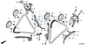 VTR2509 ED / LL MK drawing CAM CHAIN/TENSIONER