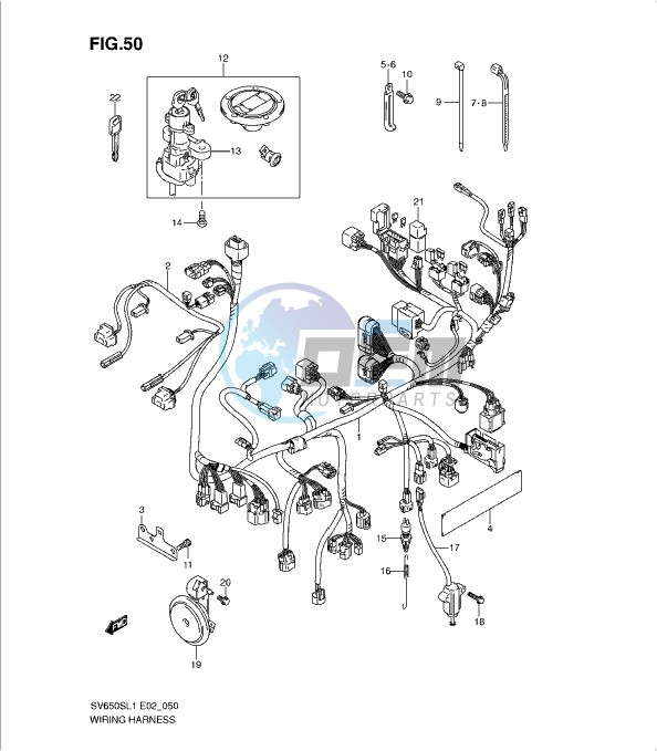 WIRING HARNESS (SV650SAL1 E24)