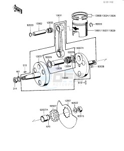 KD 80 M [KD80] (M8) [KD80] drawing CRANKSHAFT_PISTON_ROTARY VALVE