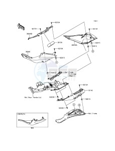 NINJA ZX-6R ZX600RGF FR GB XX (EU ME A(FRICA) drawing Side Covers