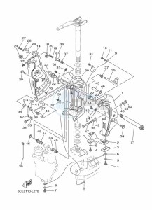 F250DETX drawing FRONT-FAIRING-BRACKET