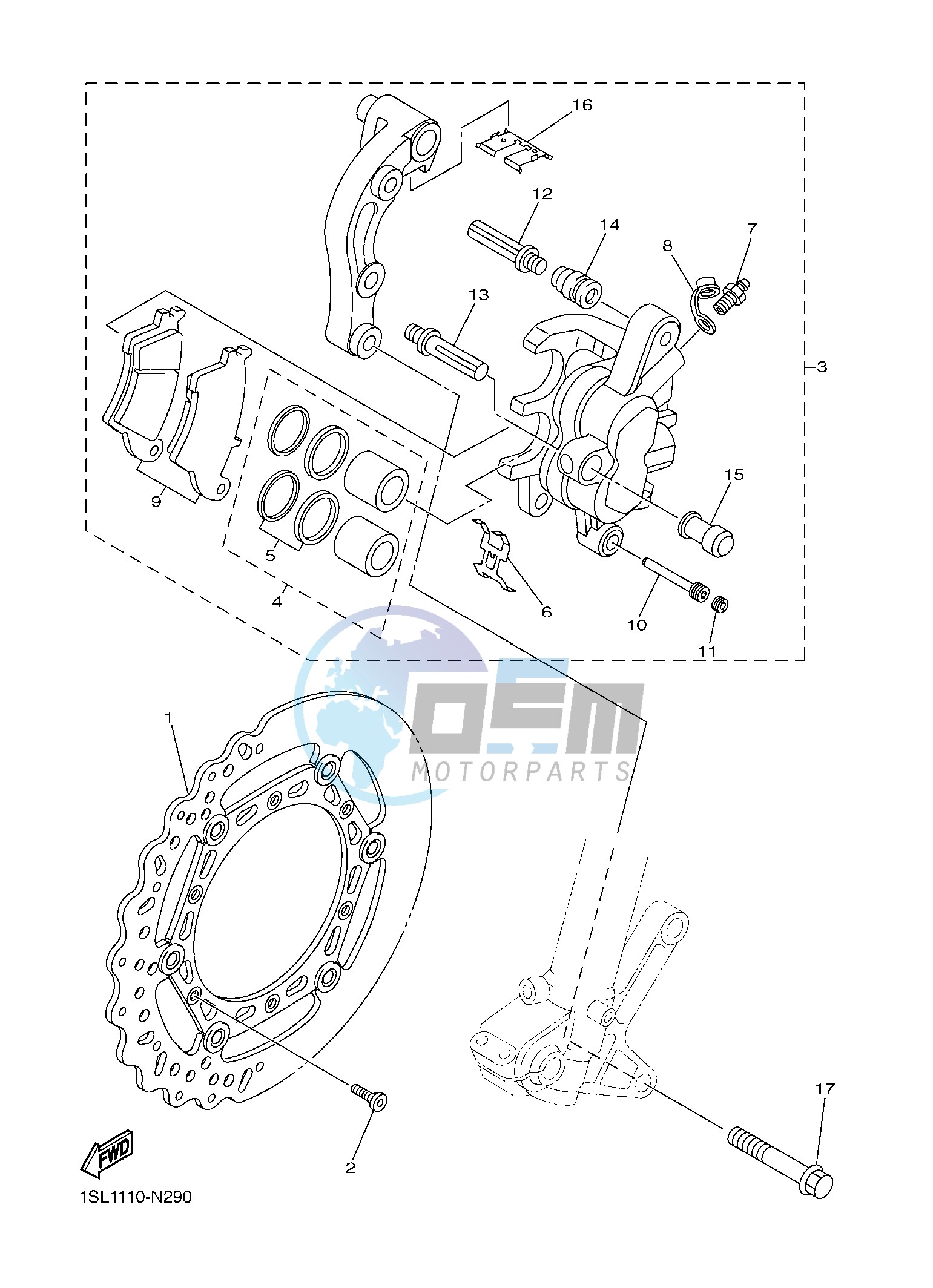 FRONT BRAKE CALIPER