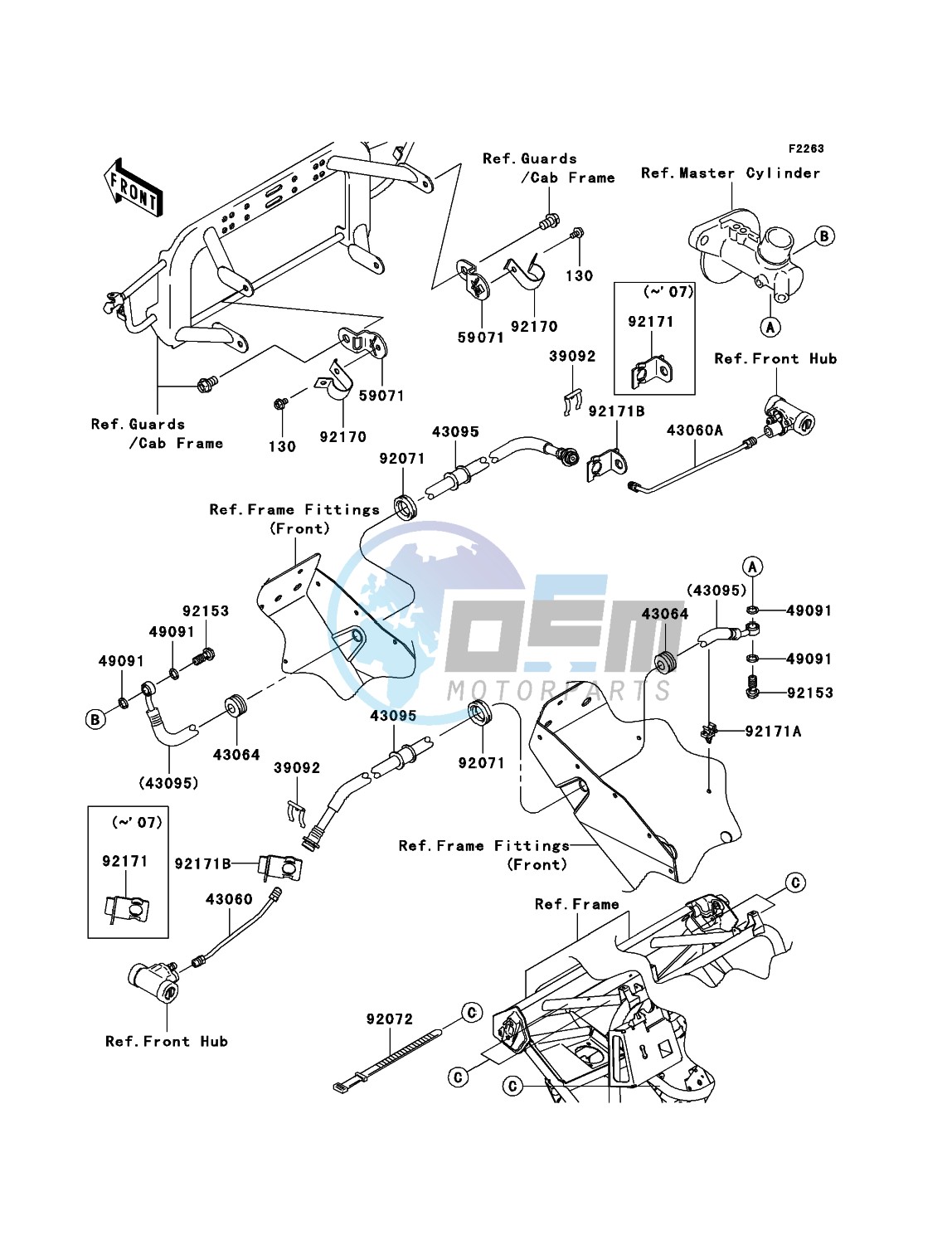 Front Brake Piping