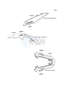 Z1000_ABS ZR1000EBF FR XX (EU ME A(FRICA) drawing Decals(Ebony)