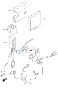 DF 50A drawing PTT Switch/Engine Control Unit High Thrust