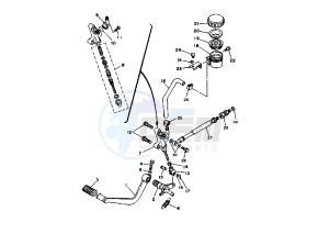 TDM 850 drawing REAR MASTER CYLINDER