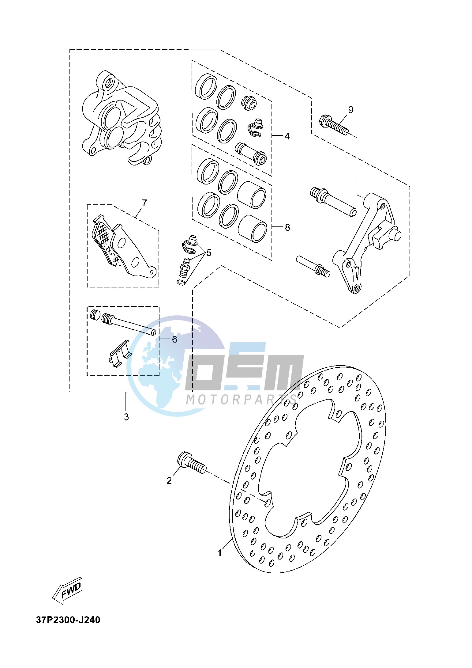 FRONT BRAKE CALIPER