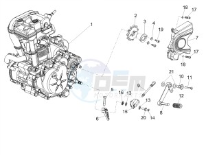 RS 125 RS REPLICA 4T E4 ABS (APAC) drawing Engine-Completing part-Lever