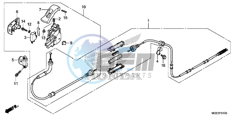 PARKING BRAKE LEVER