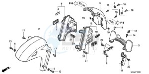 GL1800A UK - (E / MKH) drawing FRONT FENDER