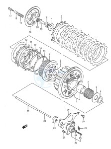 GSF400 (E28) Bandit drawing CLUTCH