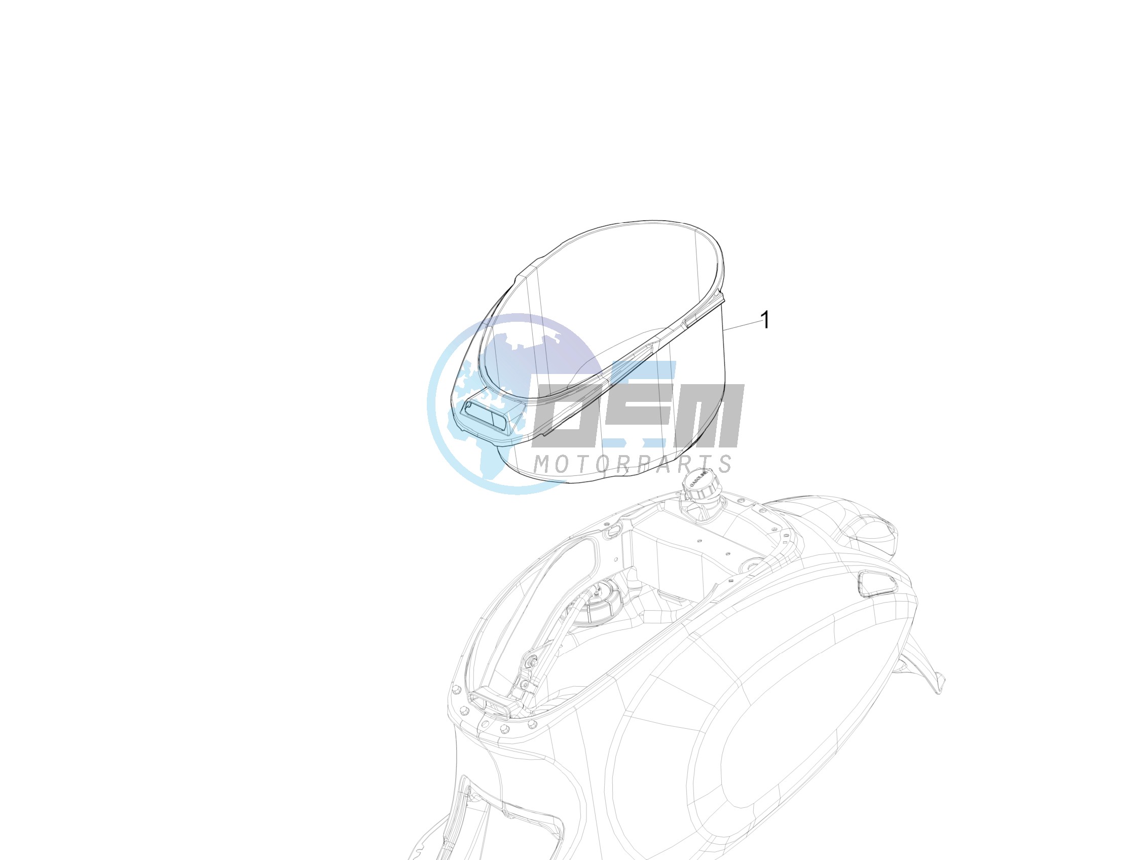 Helmet housing - Undersaddle