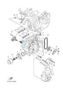 YFM700FWAD YFM70GPHJ GRIZZLY 700 EPS (B1AG) drawing OIL PUMP