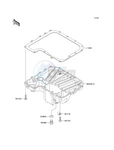 ZR 1000 B [Z1000] (7F-8F) 0B8F drawing OIL PAN