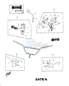 G4 TR (D-E) 100 drawing HANDLEBAR G4TR_A 1_2 -- 70-73- -