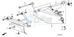 TRX500FMA Australia - (U) drawing FRONT ARM