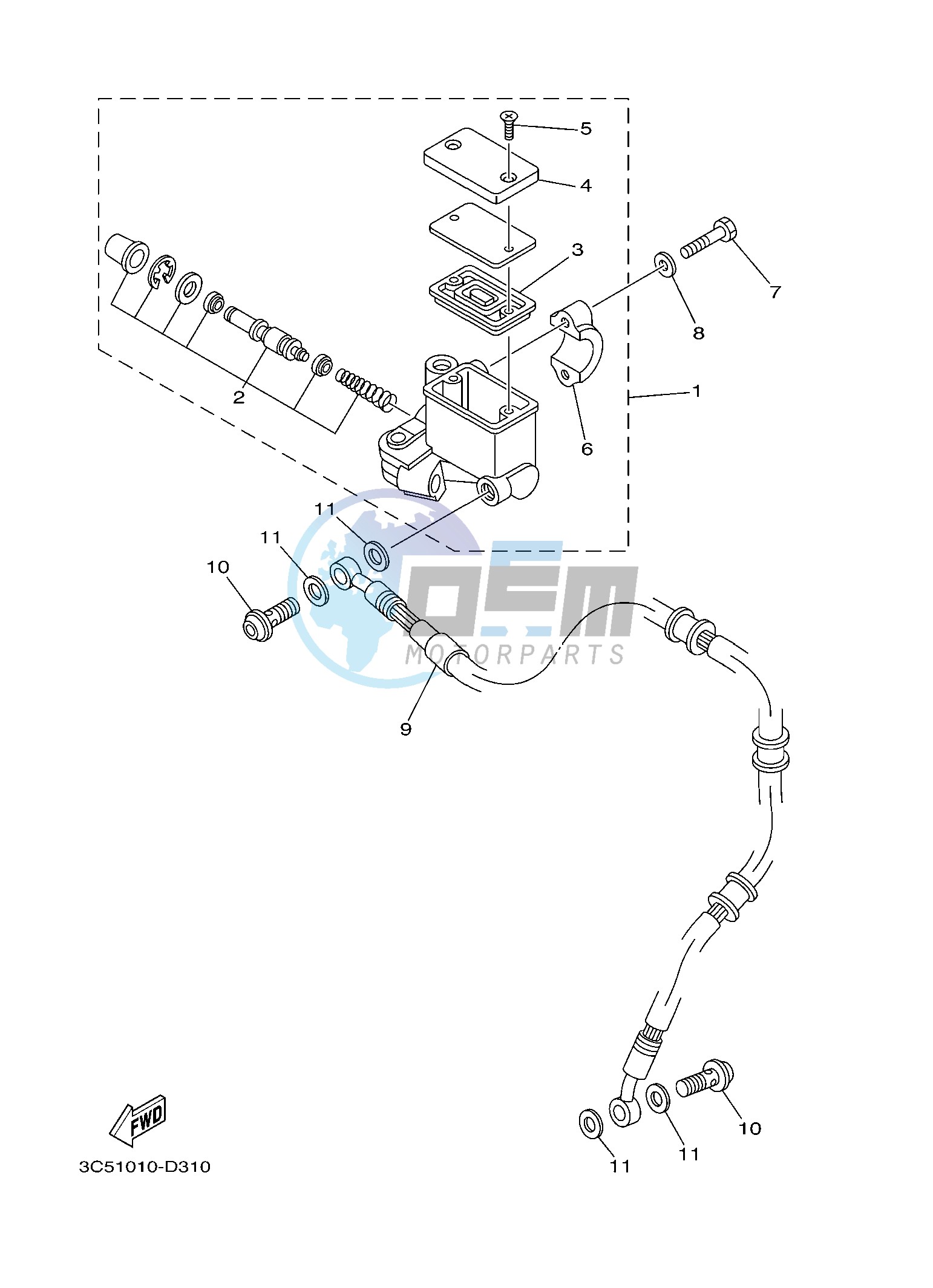 FRONT MASTER CYLINDER