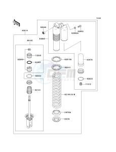 KX 250 R [KX250] (R1) R1 drawing SHOCK ABSORBER-- S- -