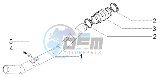 Belt cooling tube