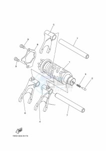 MT-07 MTN690 (BATD) drawing SHIFT CAM & FORK