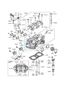 W800 EJ800AFF GB XX (EU ME A(FRICA) drawing Cylinder Head